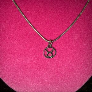 Sterling Silver 925 Taurus Necklace Zodiac Horoscope Astrology Sign Birthday Y2K